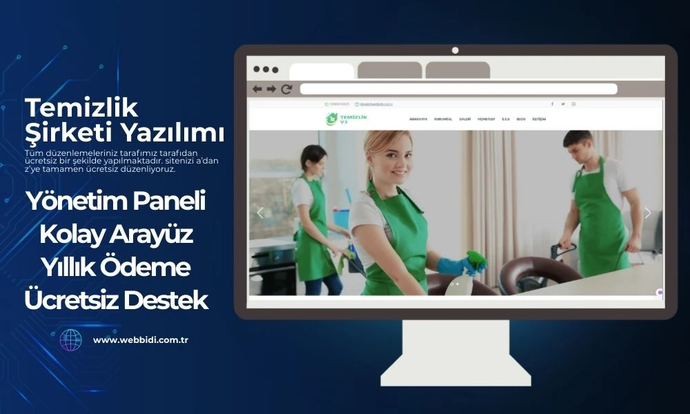 Temizlik Şirketi Sitesi kur