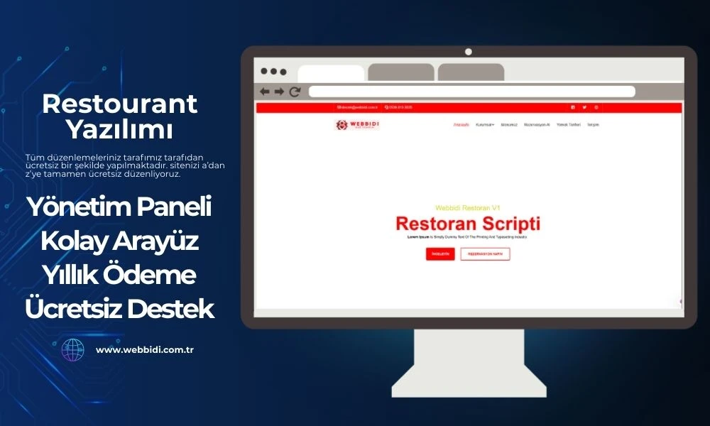 Restourant Yemek Sitesi Kur ( Randevulu )