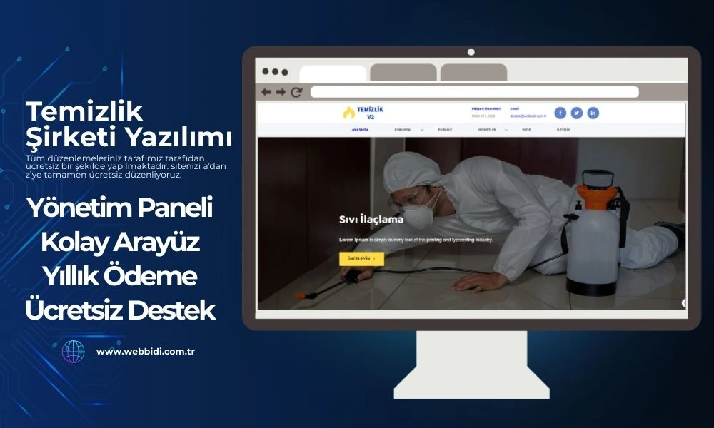 Temizlik İlaçlama Web Sitesi Kur